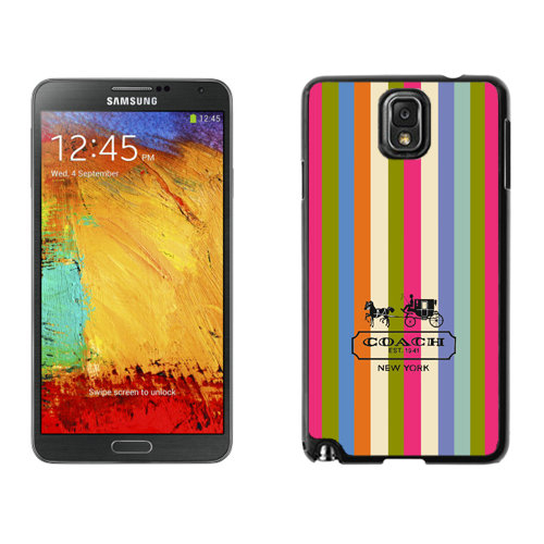 Coach Stripe Multicolor Samsung Note 3 Cases DSE